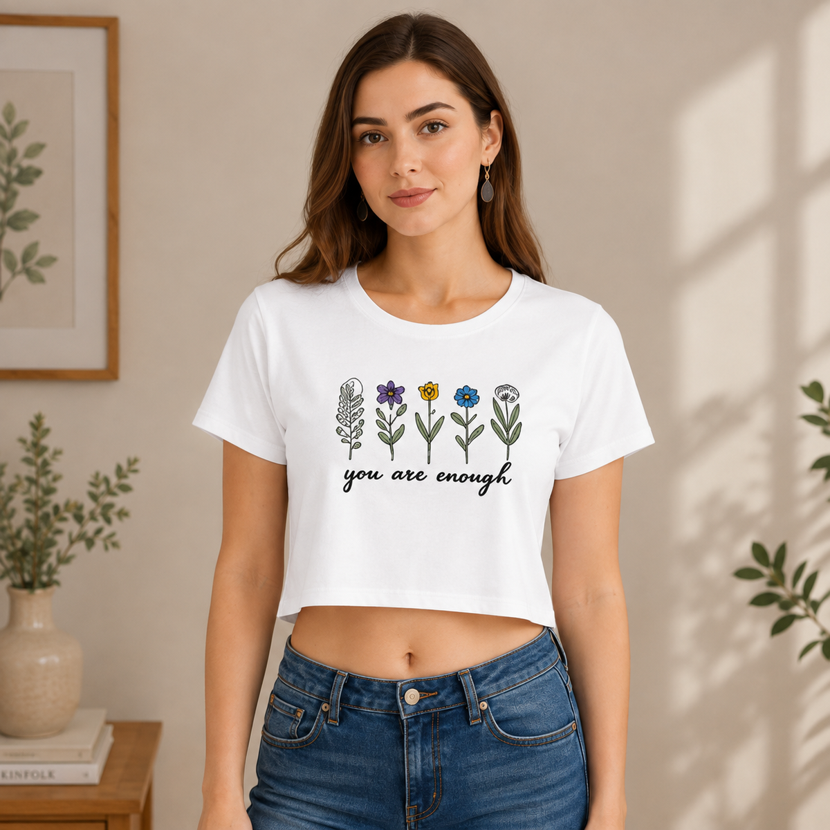You are ENough Crop Top