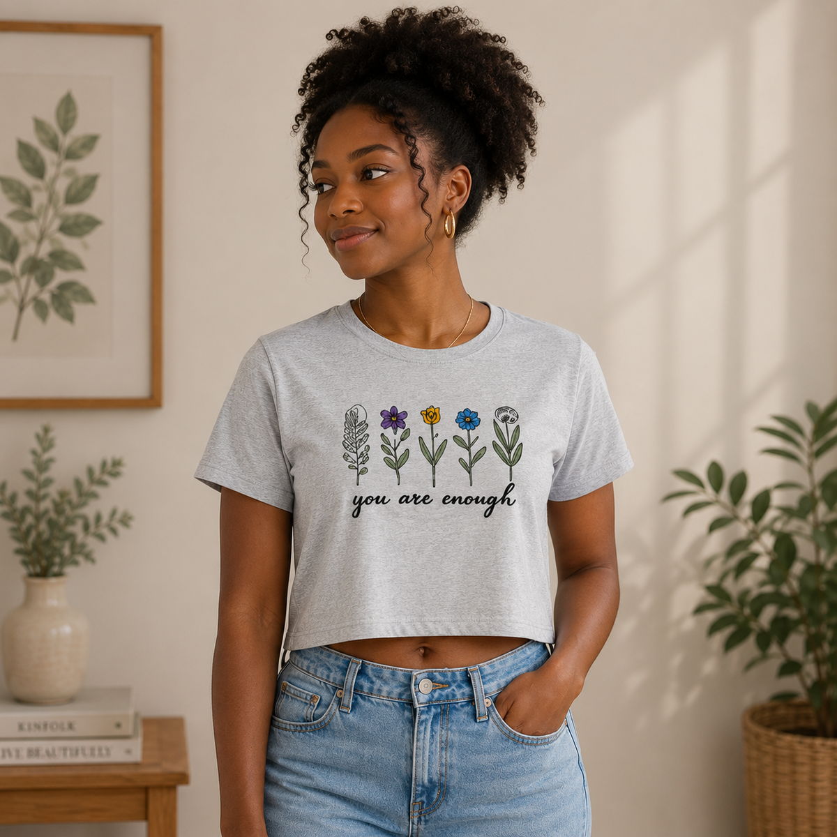 You are ENough Crop Top