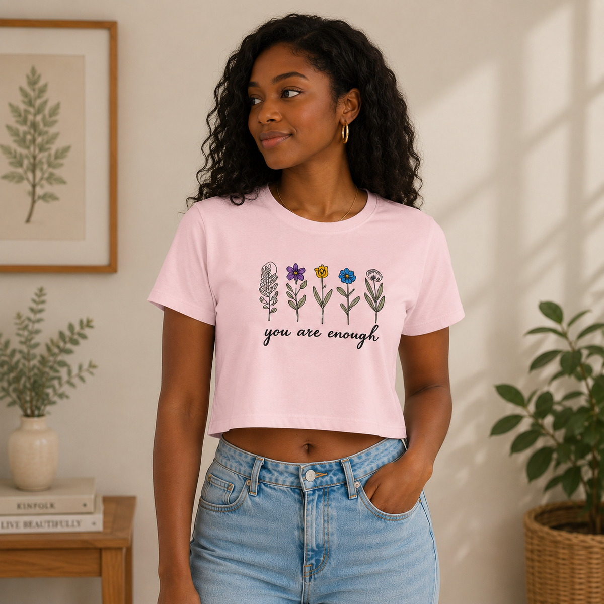 You are ENough Crop Top