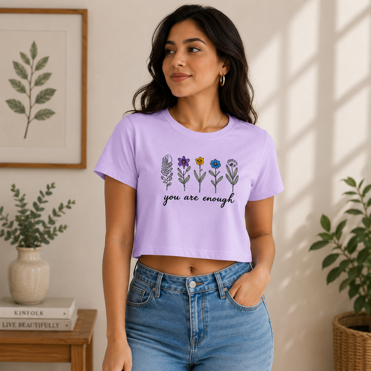 You are ENough Crop Top
