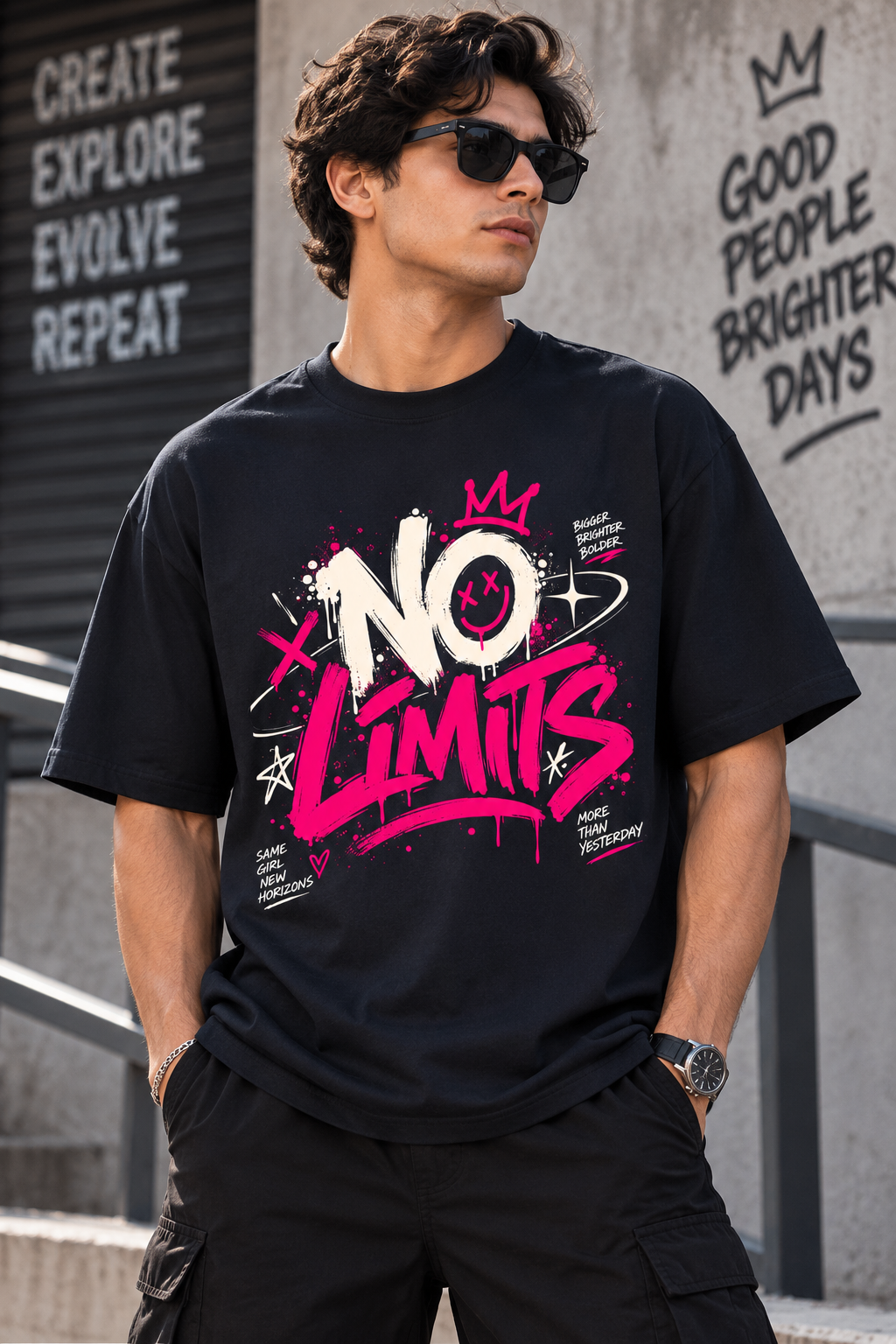 No Limits Streetwear Tee.