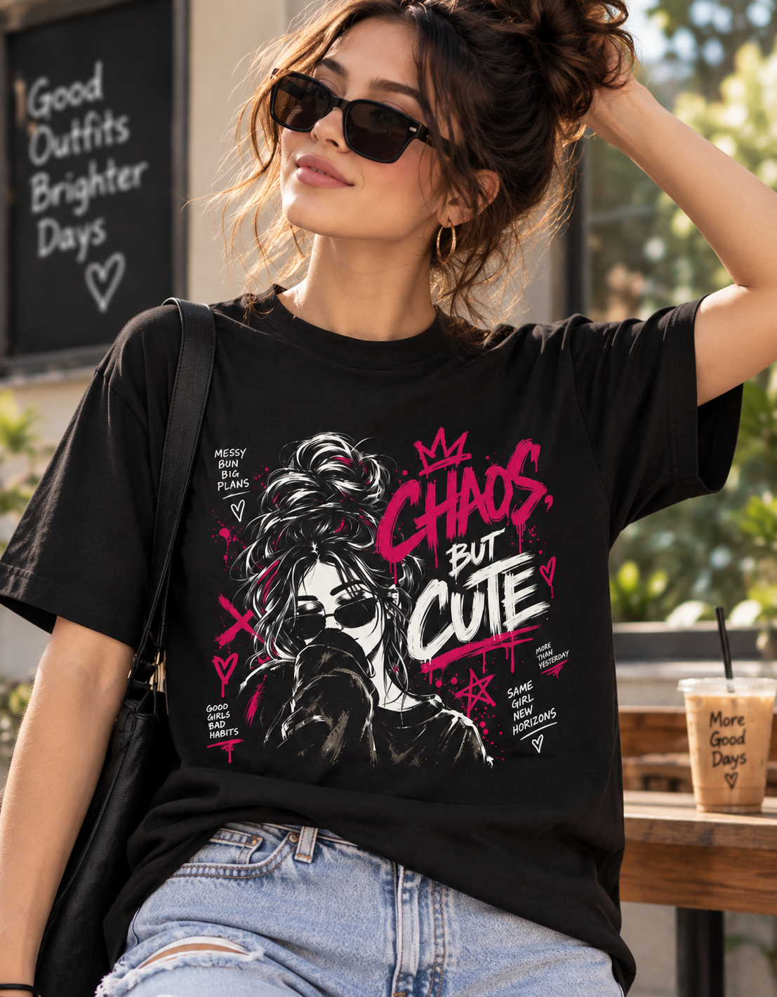 Chaos But Cute Streetwear Tee